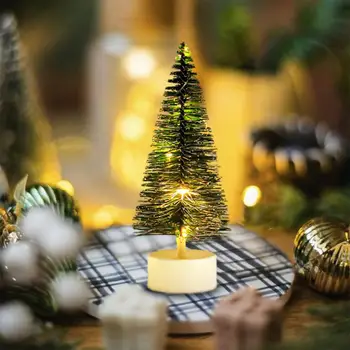 Светодиодная Рождественская елка, светодиодные украшения для Рождественской елки, праздничные мини-украшения для вечеринки, Прочные светильники для украшения домашнего стола