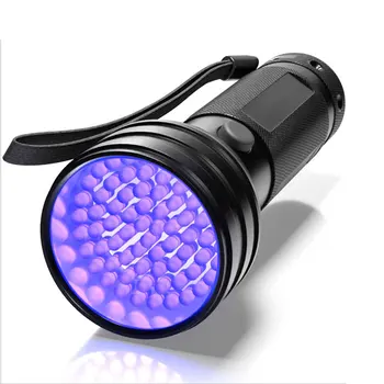Светодиодный фонарик с фиолетовым светом УФ-ультрафиолетовый бытовой фонарик