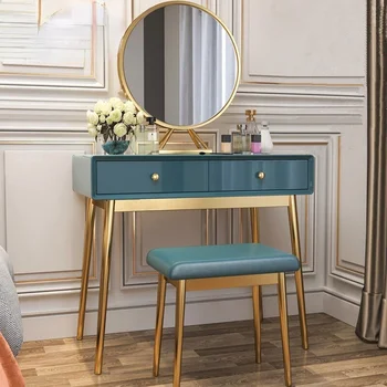 Скандинавский современный минималистичный легкий роскошный туалетный столик для спальни, сетка, красная вибрато краска, мебель для спальни в гонконгском стиле, туалетный столик