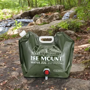 Складная сумка-контейнер для воды, аварийный кувшин для альпиниста объемом 7,5 л