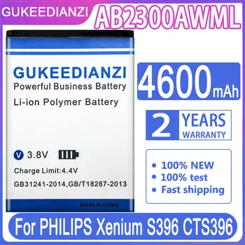 Сменный Аккумулятор GUKEEDIANZI AB2300AWML 4600mah Для PHILIPS Xenium S396 CTS396