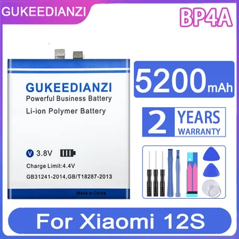 Сменный аккумулятор GUKEEDIANZI BP4A 5200 мАч для мобильного телефона Xiaomi MI 12S Ultra 12SUltra Bateria