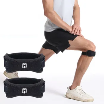Стоящий 2ШТ Спортивный бандаж для надколенника Регулируемые Наколенники EVA Для поддержки колена Защитное снаряжение Баскетбольный волейбольный протектор