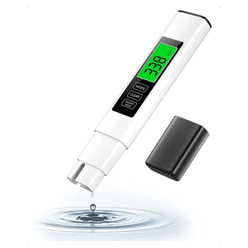 Тестер качества воды 3-в-1 TDS, Высокоточный цифровой набор для тестирования воды для питьевой воды, встроенный тестер воды