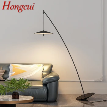 Торшер Hongcui Nordic Black для рыбалки, Современная семейная гостиная Рядом с диваном, креативный светодиодный Декоративный светильник