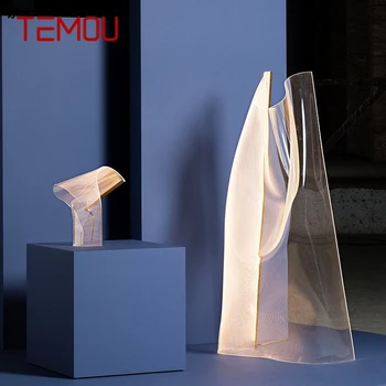 Торшер TEMOU Nordic, Современная гостиная, диван в спальне, Персонализированная художественная атмосфера, светодиодный декоративный светильник для стояния