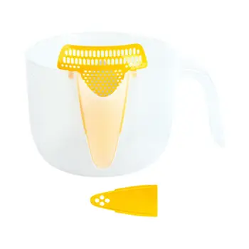 Фильтр Мерный стаканчик Легко моется с помощью накипи Кухонное ситечко Чашка 1Л Кухонная утварь Гаджет Инструменты для выпечки Кондитерских изделий Миска для взбивания яиц