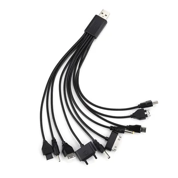 Черный кабель для передачи данных one drag ten для мобильного телефона USB one кронштейн для зарядки кемпинговой лампы ten in one зарядный кабель usb-кабели