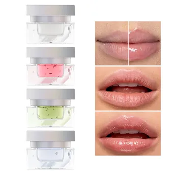 Гель-основа для блеска для губ, Веганская прозрачная стеклянная пудра, Румяна, Изменяющая цвет губ и щек, Губная помада, Стойкое увлажнение и