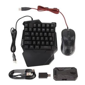 Конвертер клавиатуры и мыши Комплект преобразователей клавиатуры Бесшумный дизайн Проводное подключение Прочный для игровой консоли