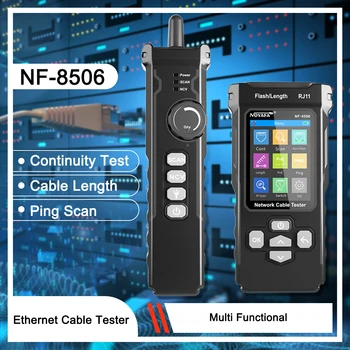 Многофункциональный Тестер Кабеля Ethernet IP Scan Ping Poe Test Проверка Непрерывности Провода RJ45 RJ11 NOYAFA NF 8506 Сетевой Кабельный Трекер